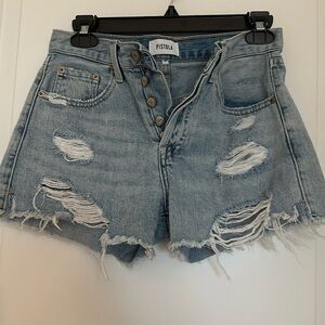 Pistola - Nova high waist cut off shorts